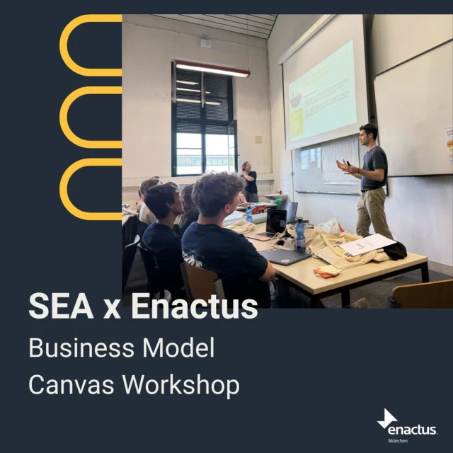 Turning ideas into impact through an insightful workshop with SEA💡

Together with the @socialentrepreneurshipakademie , we explored the Business Model Canvas – and got hands-on using @buddy.mcn, one of our very own projects at Enactus Munich ✨

Thanks to Dibbo & Maria for guiding us through the process of turning purpose into profit 💸
Because even the best ideas need a solid model to make them fly! 🚀

#businessmodelcanvas #enactusmuenchen 
#oneenactusgermany